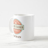 フランスのな先生のパーソナライズなオフィスのマグのギフト コーヒーマグカップ (正面左)