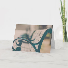 フランスのな公園のベンチ カード