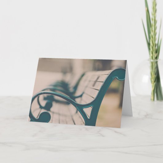 フランスのな公園のベンチ カード (正面)