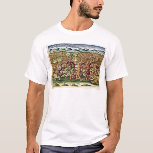 フランスのな助け戦いのインディアン Tシャツ (正面)