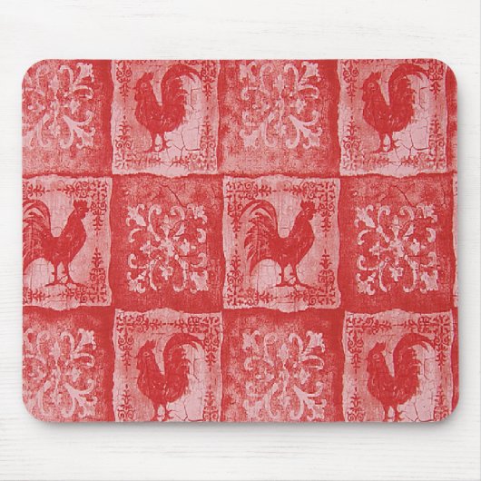 フランスのな国のおばあさんの台所テーブルクロス マウスパッド (正面)