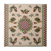 フランスのな国のオンドリのセラミックタイル タイル (正面)