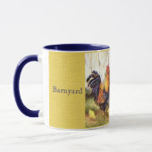 フランスのな国の納屋周囲の庭の友人のコーヒーカップのマグ マグカップ (左)