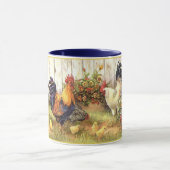 フランスのな国の納屋周囲の庭の友人のコーヒーカップのマグ マグカップ (中央)