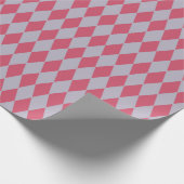 フランスのな国の道化師の薄紫は及び上がりました ラッピングペーパー (角)