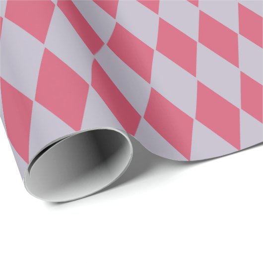 フランスのな国の道化師の薄紫は及び上がりました ラッピングペーパー (ロールコーナー)