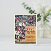 フランスのな国民オペラ中世スタイルのヴィンテージのお祭り ポストカード (スタンド正面)