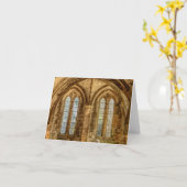 フランスのな大修道院からの場面 カード (黄色い花)