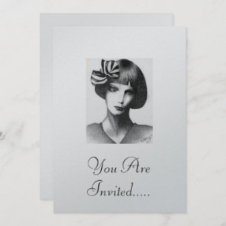 フランスのな女の子 招待状