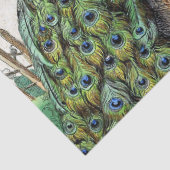 フランスのな孔雀の鳥のカメのフグの花 薄葉紙 (詳細)