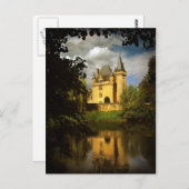 フランスのな宝物(Chteau de Clrans、Prigord) ポストカード (正面/裏面)