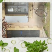 フランスのな家のふきん キッチンタオル (折り畳み)