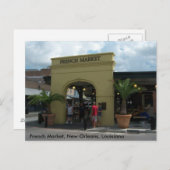 フランスのな市場ニュー・オーリンズ ポストカード (正面/裏面)