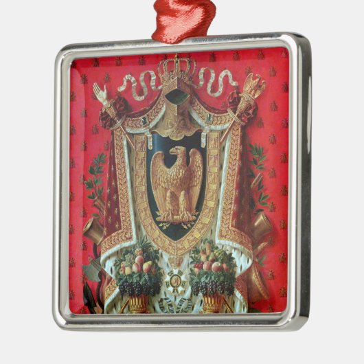 フランスのな帝国の紋章付き外衣 メタルオーナメント (左)