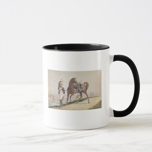 フランスのな帝国軍隊の竜騎兵 マグカップ (右)