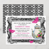 フランスのな庭の花嫁のお茶会 招待状 (正面/裏面)