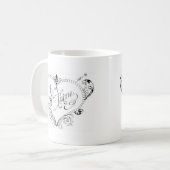 フランスのな愛引用文 コーヒーマグカップ (正面左)