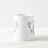 フランスのな愛引用文 コーヒーマグカップ (中央)