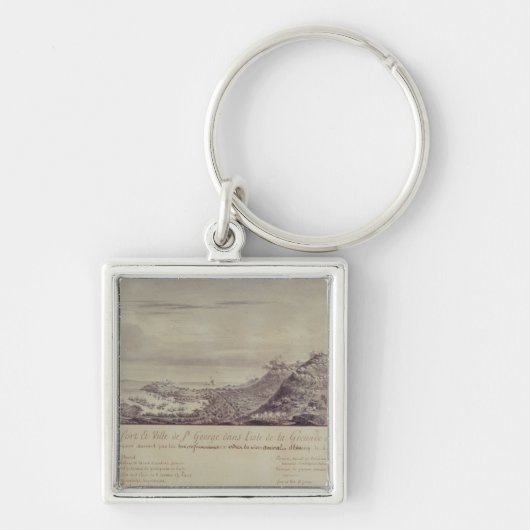 フランスのな捕獲グレナダ1779年 キーホルダー (正面)