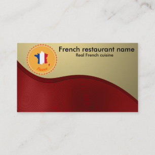 フランスのな料理 名刺