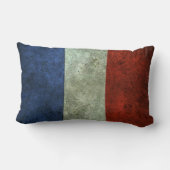 フランスのな旗によって老化させる鋼鉄効果 ランバークッション (裏面)