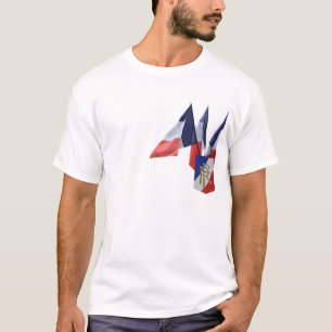 フランスのな旗のティー Tシャツ