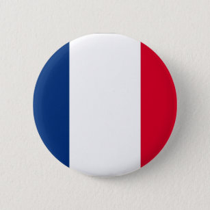 フランスのな旗ボタン 缶バッジ