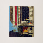 フランスのな村のベーカリー ジグソーパズル (縦)