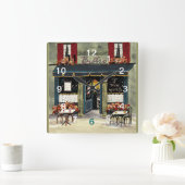 フランスのな柱時計 スクエア壁時計 (ホーム)