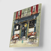 フランスのな柱時計 スクエア壁時計 (傾斜)