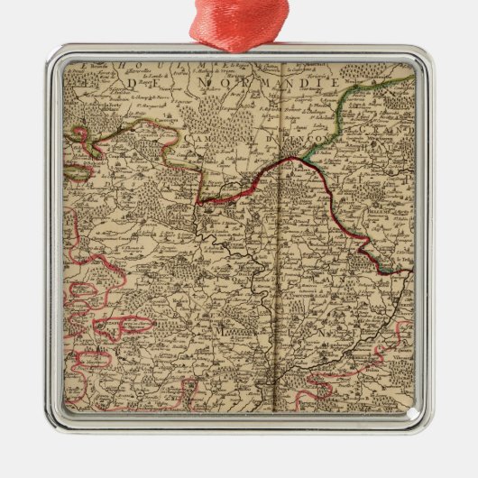 フランスのな森林 メタルオーナメント (正面)