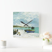 フランスのな海岸の柱時計 スクエア壁時計 (ホーム)