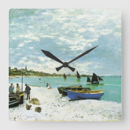 フランスのな海岸の柱時計 スクエア壁時計