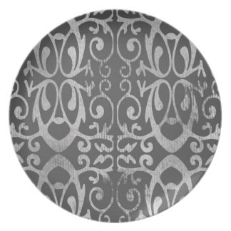 フランスのな灰色のプレート プレート