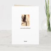 フランスのな猫の挨拶状 カード (裏面)