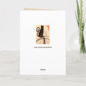 フランスのな猫の挨拶状 カード (裏面)