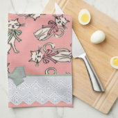 フランスのな猫 キッチンタオル (四つ折り)