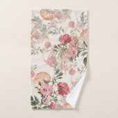 フランスのな短命なもののばら色のオウムガイの貝のBathタオルセット バスタオルセット (ハンドタオル)