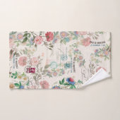 フランスのな短命なもののPassionflowerのばら色のBathタオルセット バスタオルセット (ハンドタオル)