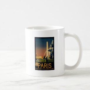 フランスのな線路網のためのパリ旅行ポスター コーヒーマグカップ