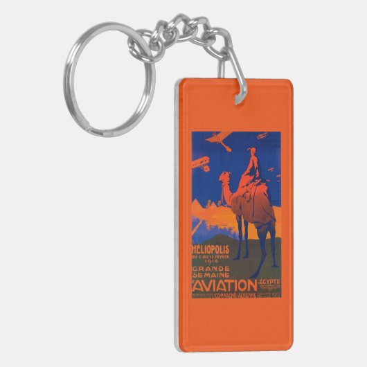 フランスのな航空会社の昇進ポスター キーホルダー (正面左)