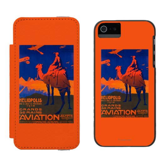 フランスのな航空会社の昇進ポスター INCIPIO iPhoneウォレットケース (並び)