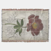 フランスのな花柄I スローブランケット (正面)