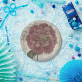 フランスのな花柄III ペーパープレート (パーティー)