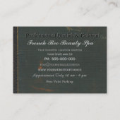 フランスのな蜂 名刺 (裏面)