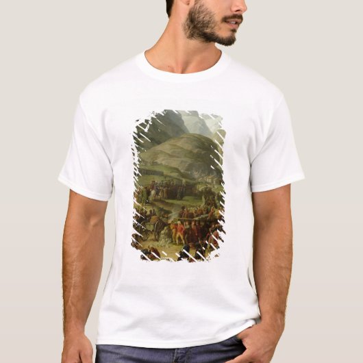フランスのな軍隊の走行のサンベルナール峠のパス Tシャツ (正面)