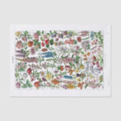 フランスのな辞書のプレートのプリントNo.22137 Flowers/Fle 薄葉紙 (正面)