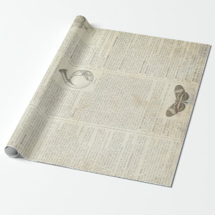 フランスのな辞書60lb Decoupageシート30" x 36" ラッピングペーパー