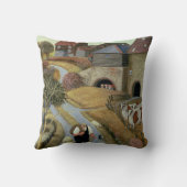 フランスのな通りの農場 クッション (裏面)