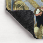 フランスのな通りの農場 マウスパッド (コーナー)